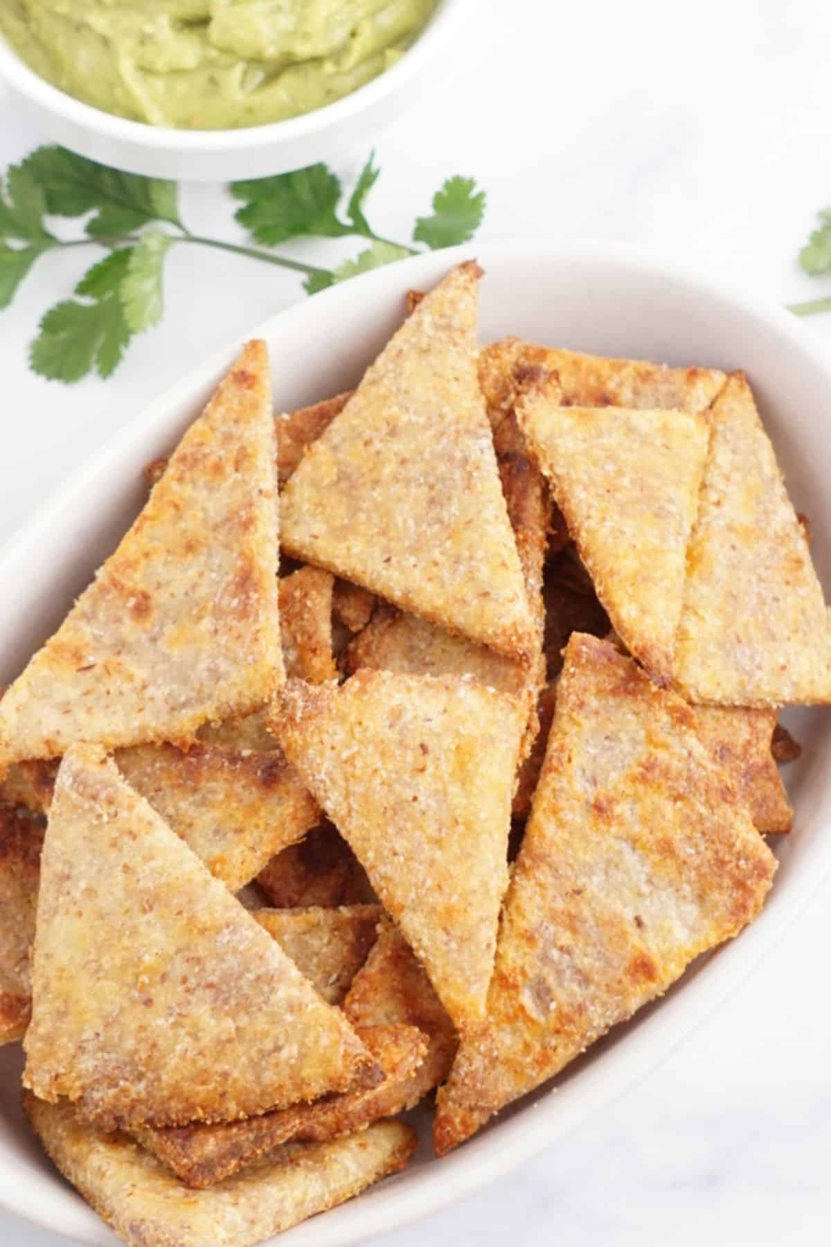 tortilla chips with dip