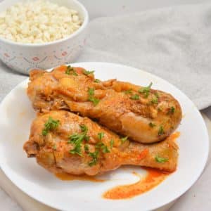 Chicken Paprikash on a plate