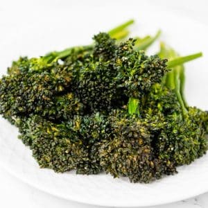 Broccolini on a plate